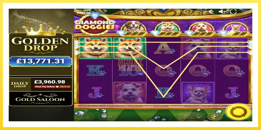 Slika 2 igralni avtomat Diamond Doggies