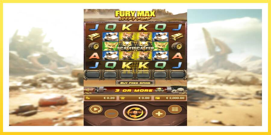 Slika 2 igralni avtomat Fury Max Lucky Road