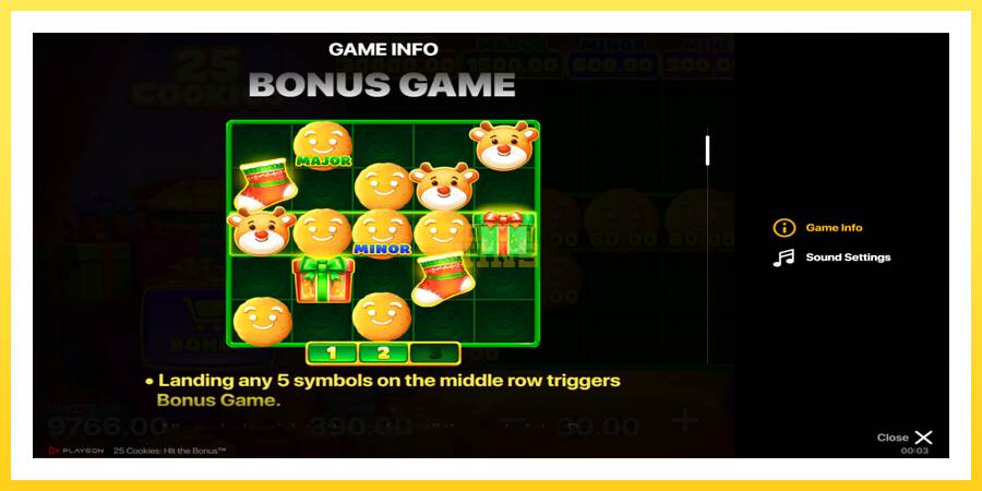 Slika 6 igralni avtomat 25 Cookies: Hit the Bonus