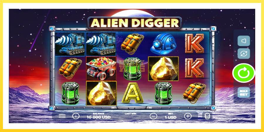 Slika 1 igralni avtomat Alien Digger