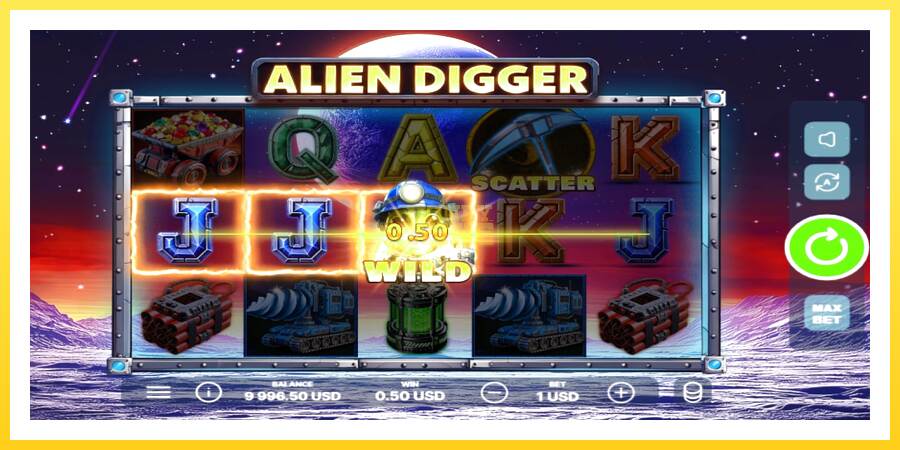 Slika 2 igralni avtomat Alien Digger