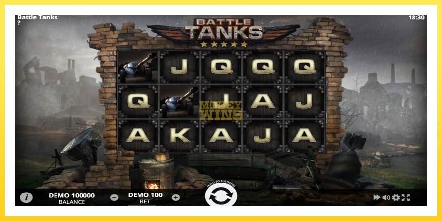 Slika 1 igralni avtomat Battle Tanks