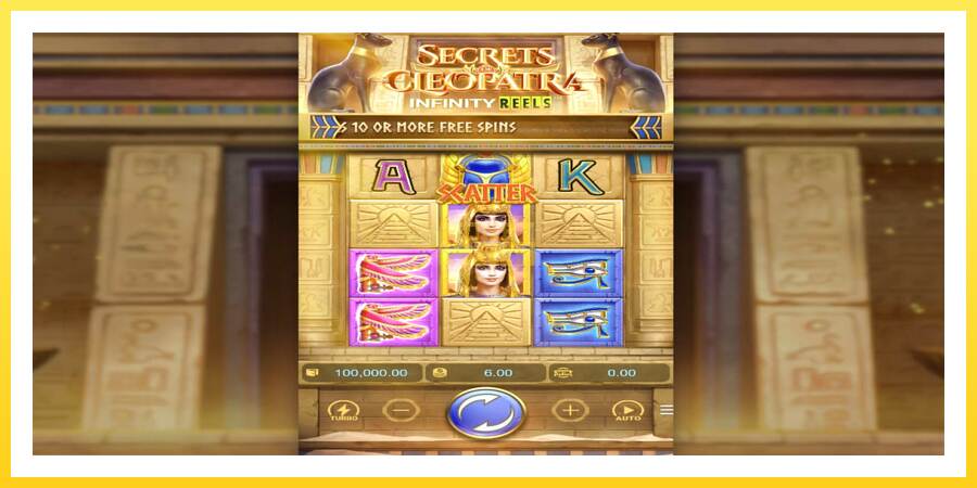 Slika 1 igralni avtomat Secrets of Cleopatra