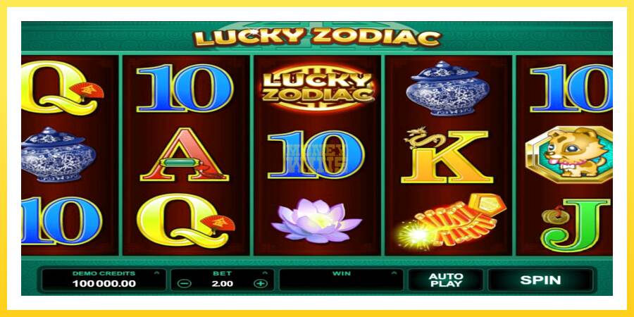 Slika 2 igralni avtomat Lucky Zodiac