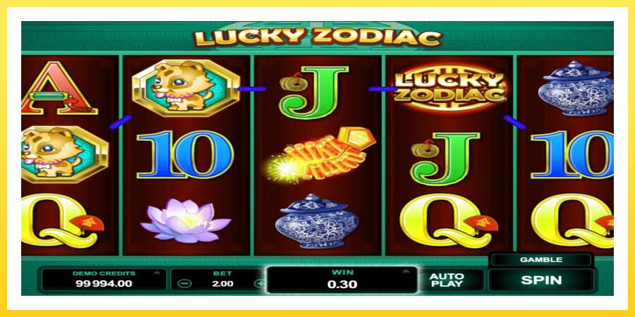 Slika 3 igralni avtomat Lucky Zodiac