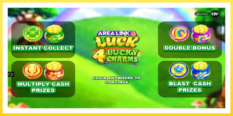 Slika 1 igralni avtomat Area Link Luck 4 Lucky Charms