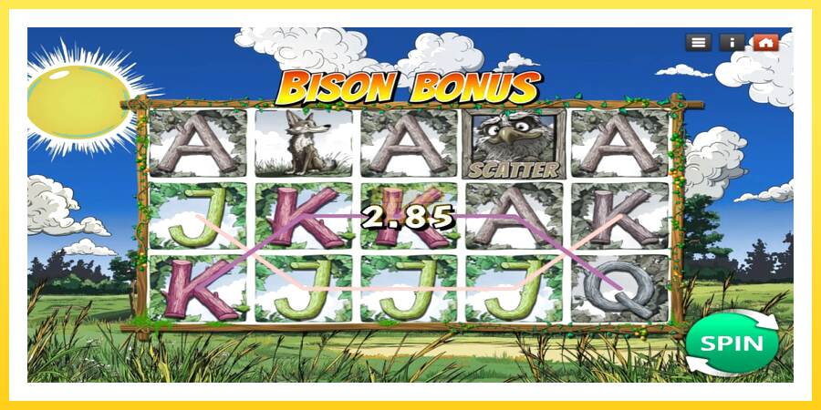 Slika 2 igralni avtomat Bison Bonus