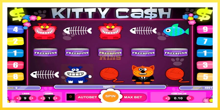 Slika 2 igralni avtomat Kitty Cash