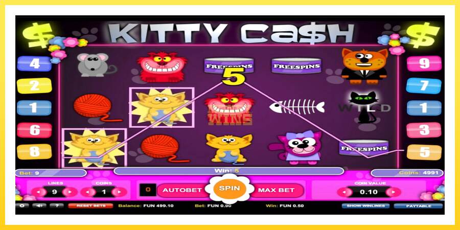 Slika 3 igralni avtomat Kitty Cash