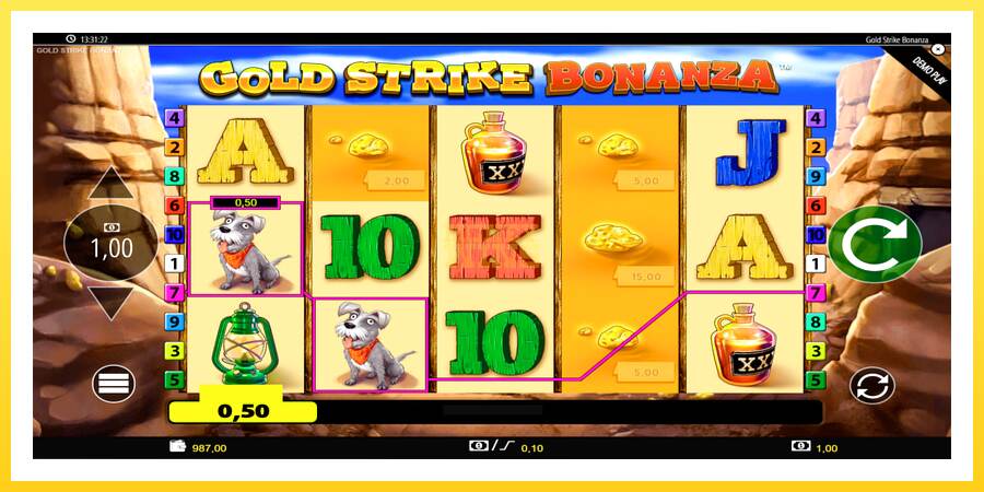 Slika 6 igralni avtomat Gold Strike Bonanza