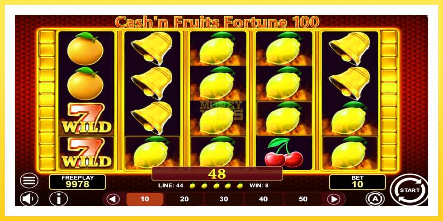 Slika 2 igralni avtomat Cashn Fruits Fortune 100