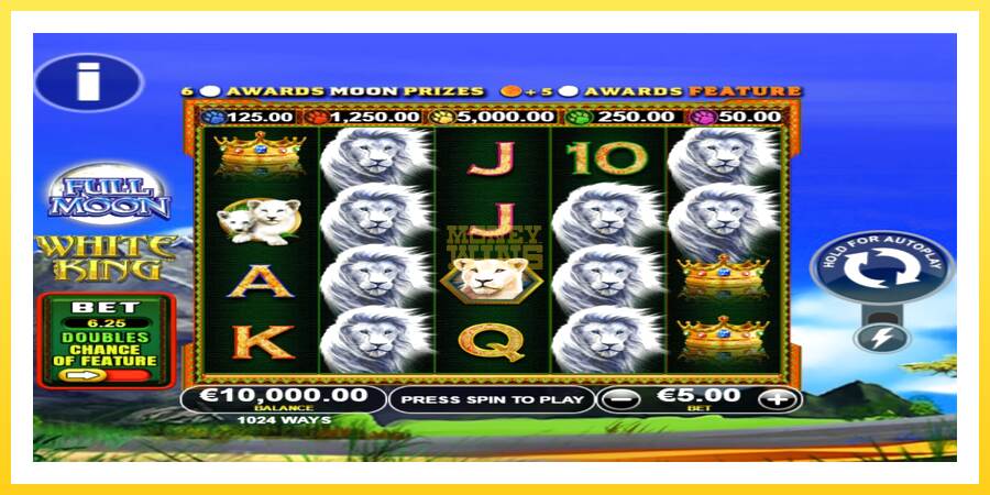 Slika 1 igralni avtomat Full Moon: White King PowerPlay Jackpot