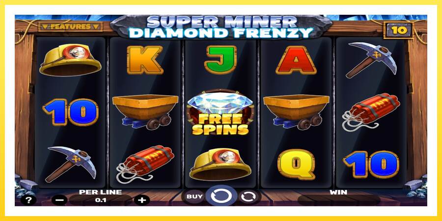 Slika 1 igralni avtomat Super Miner - Diamond Frenzy