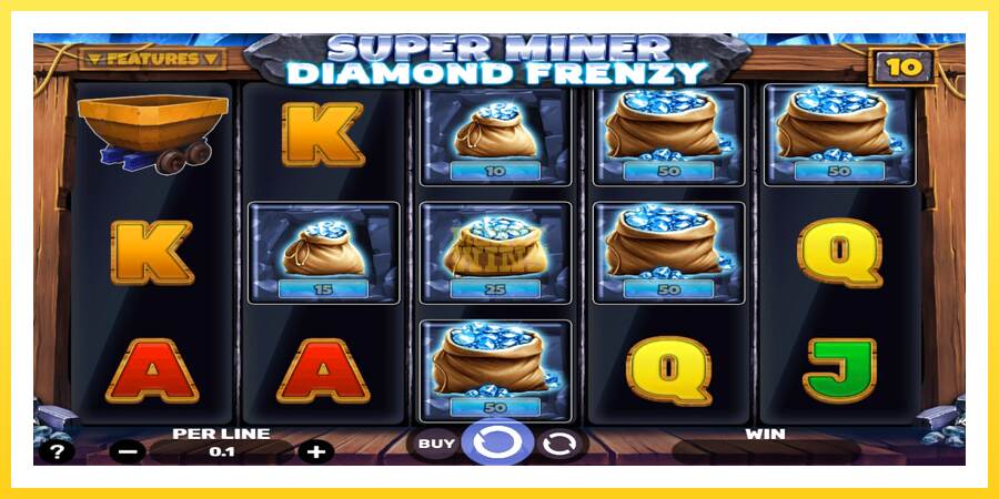 Slika 2 igralni avtomat Super Miner - Diamond Frenzy