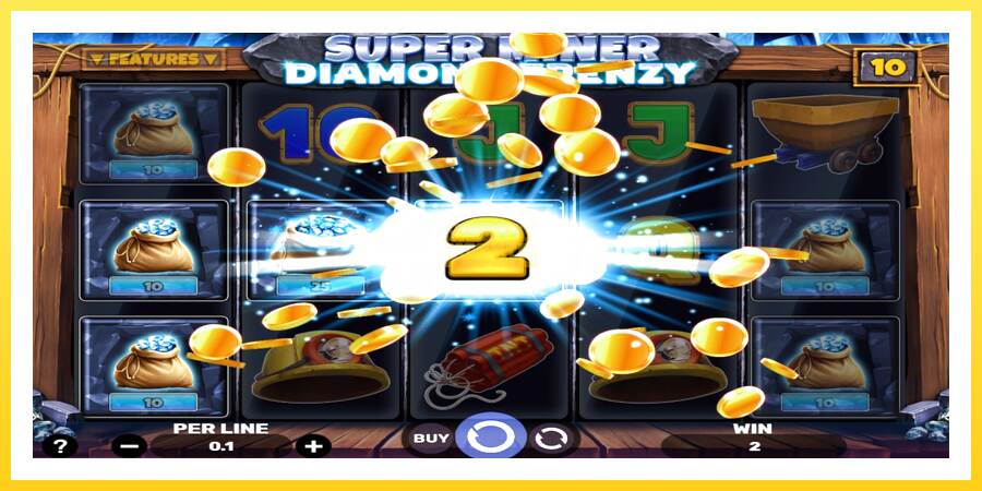 Slika 3 igralni avtomat Super Miner - Diamond Frenzy