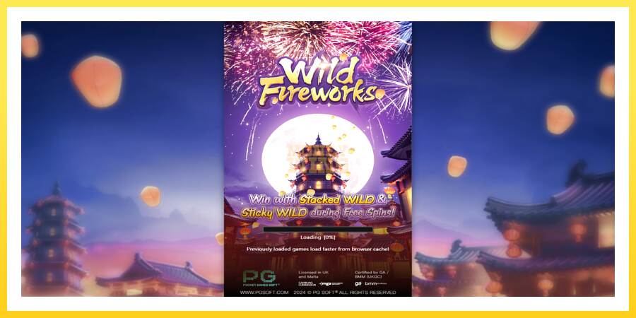 Slika 1 igralni avtomat Wild Fireworks