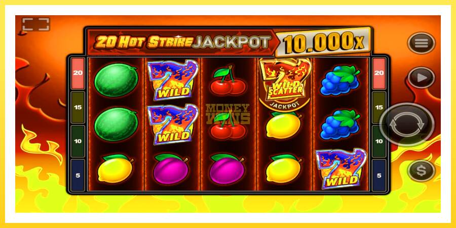 Slika 2 igralni avtomat 20 Hot Strike Jackpot