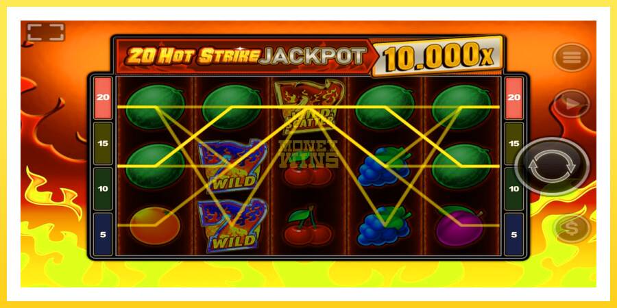 Slika 3 igralni avtomat 20 Hot Strike Jackpot