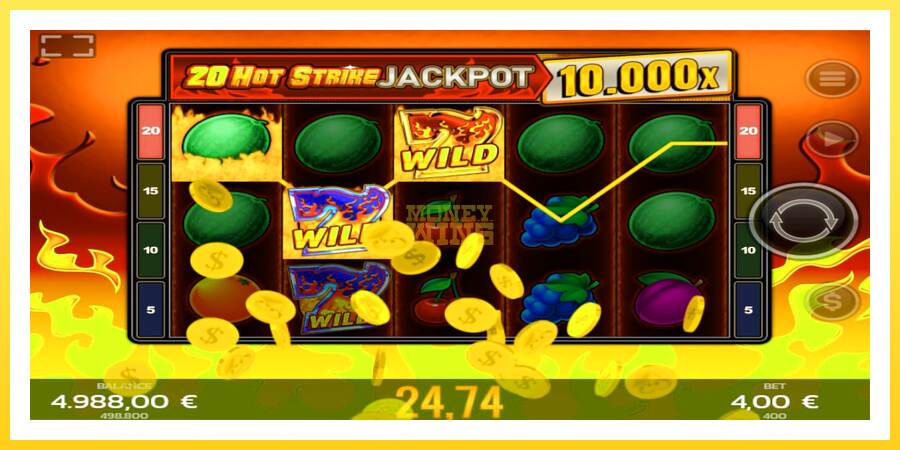 Slika 4 igralni avtomat 20 Hot Strike Jackpot