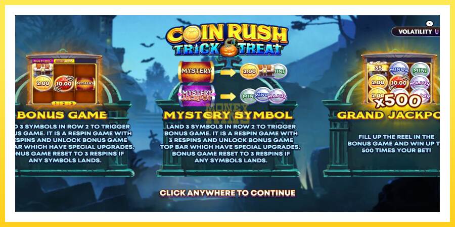 Slika 1 igralni avtomat Coin Rush: Trick o Treat