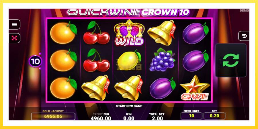 Slika 2 igralni avtomat Quick Win Crown 10