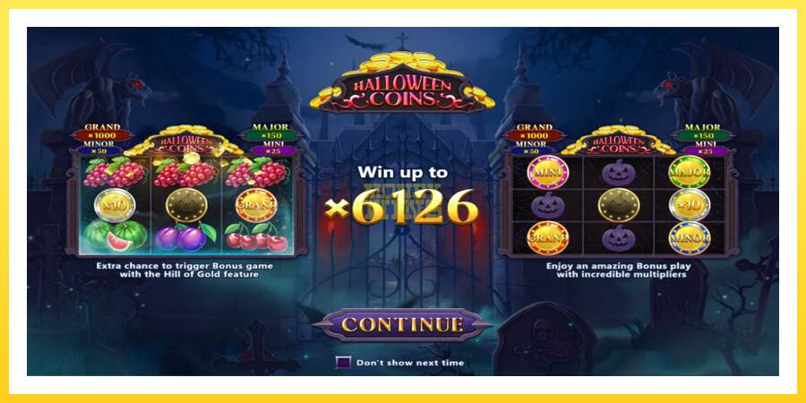 Slika 1 igralni avtomat Halloween Coins Hold and Spin