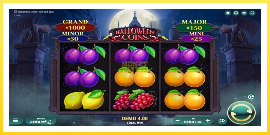 Slika 3 igralni avtomat Halloween Coins Hold and Spin