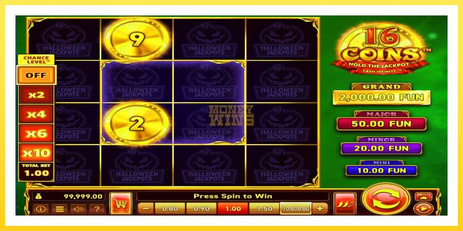 Slika 2 igralni avtomat 16 Coins Grand Gold Edition Halloween Jackpots