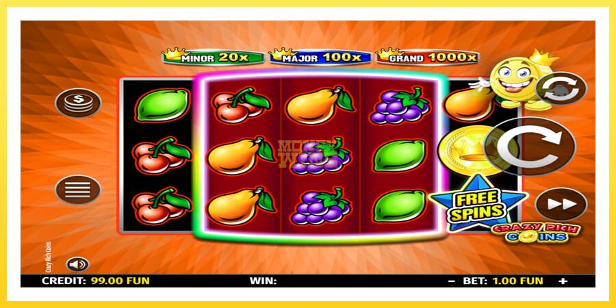 Slika 2 igralni avtomat Crazy Rich Coins