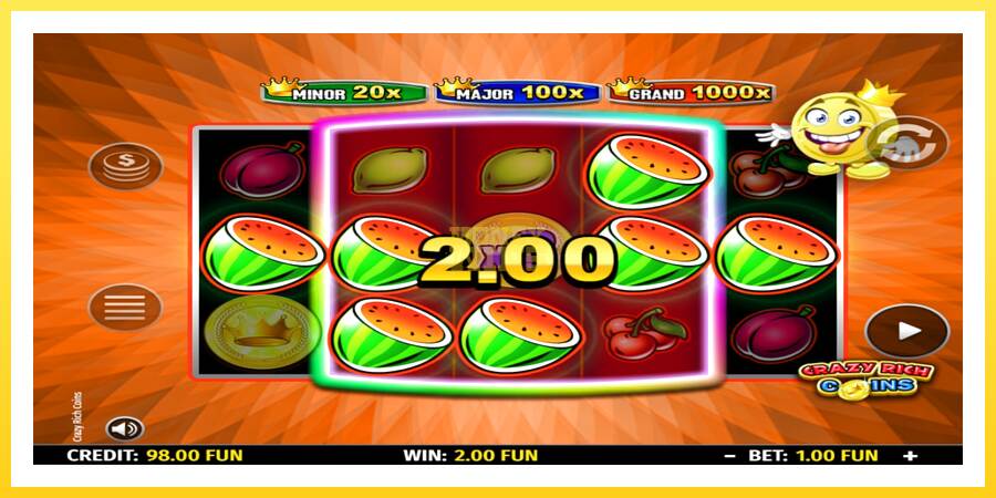 Slika 3 igralni avtomat Crazy Rich Coins