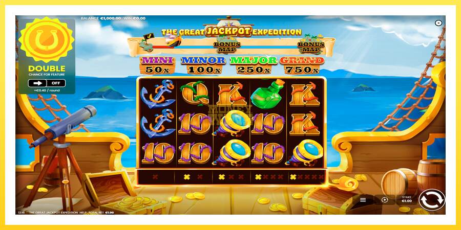 Slika 1 igralni avtomat The Great Jackpot Expedition