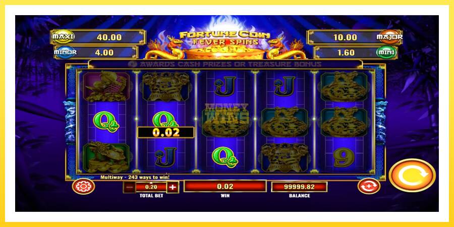 Slika 2 igralni avtomat Fortune Coin Fever Spins