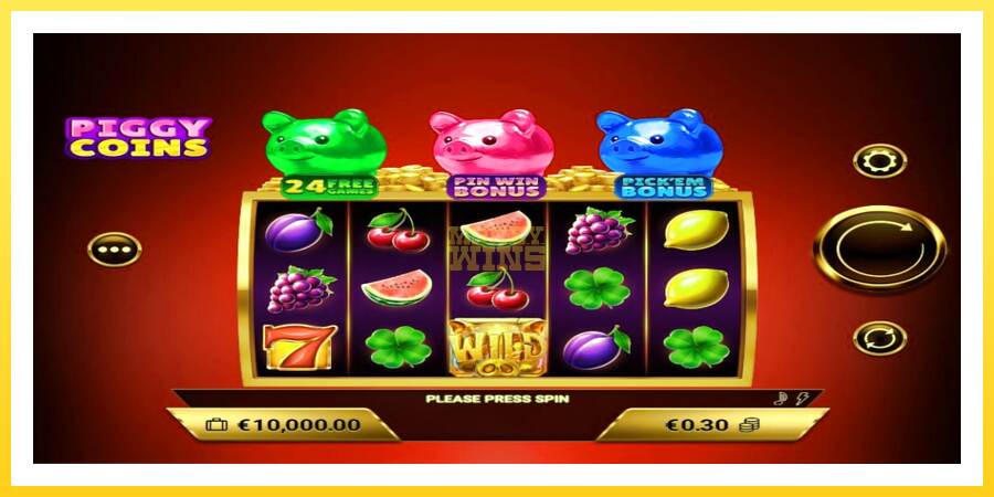 Slika 1 igralni avtomat Piggy Coins