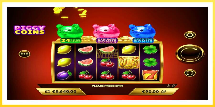 Slika 2 igralni avtomat Piggy Coins