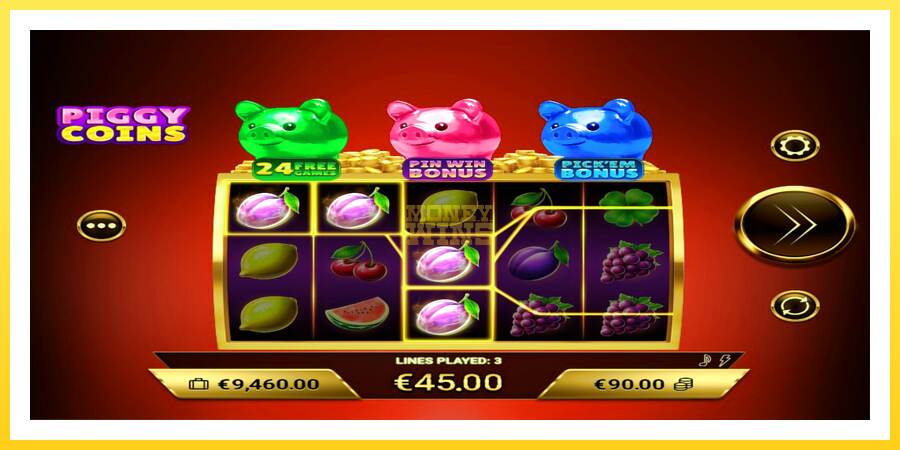 Slika 3 igralni avtomat Piggy Coins