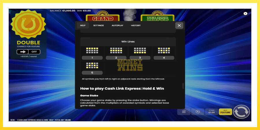 Slika 7 igralni avtomat Cash Link Express: Hold & Win