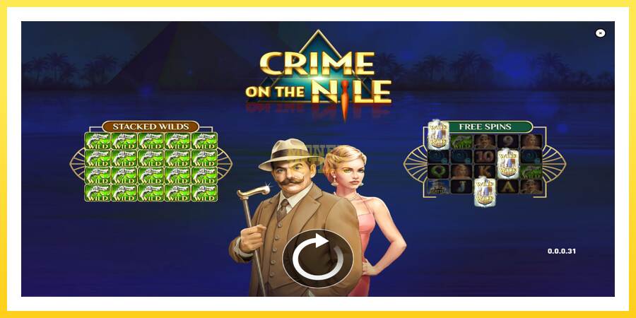 Slika 1 igralni avtomat Crime on the Nile