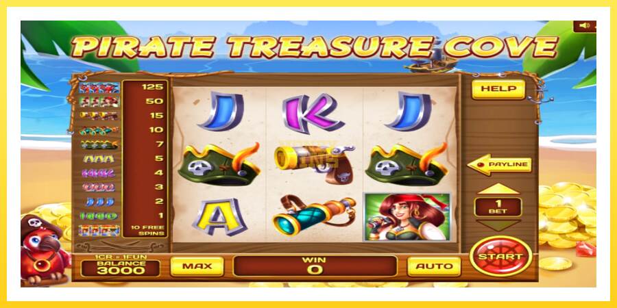 Slika 1 igralni avtomat Pirate Treasure Cove Pull Tabs