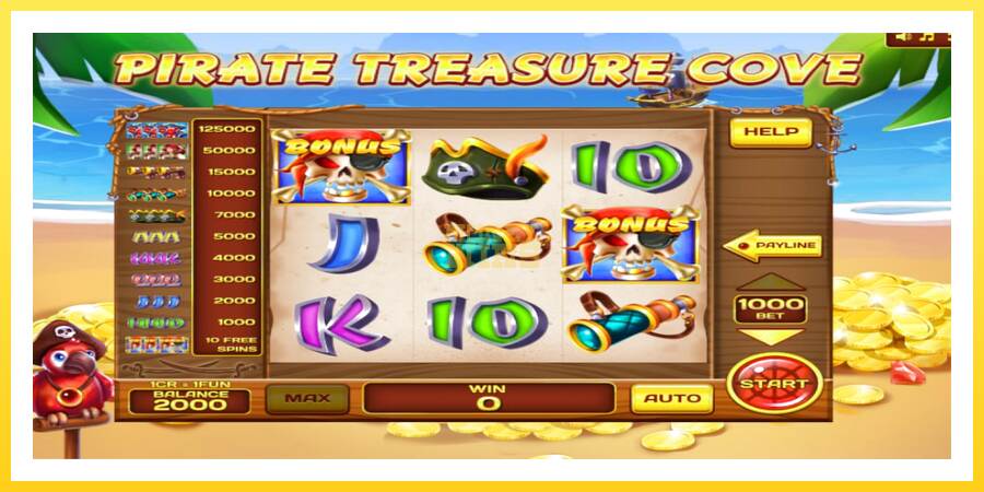 Slika 2 igralni avtomat Pirate Treasure Cove Pull Tabs