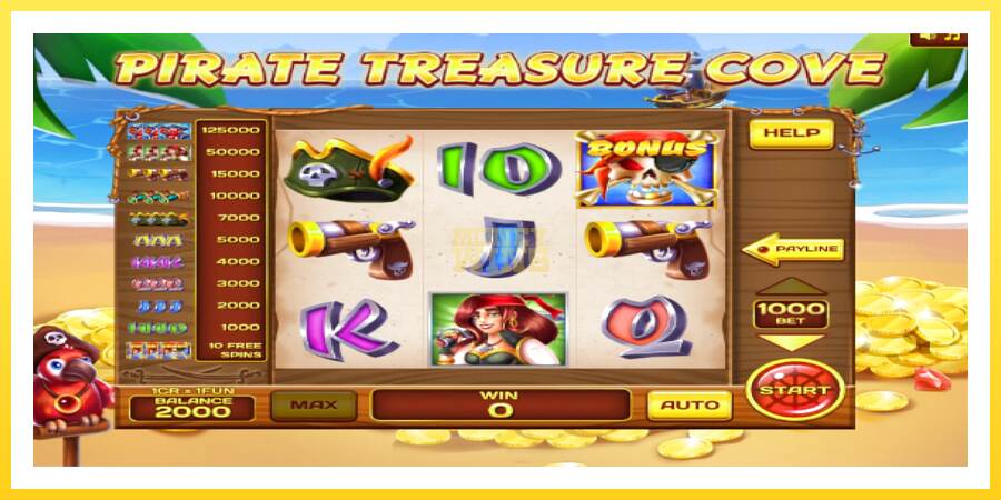 Slika 3 igralni avtomat Pirate Treasure Cove Pull Tabs