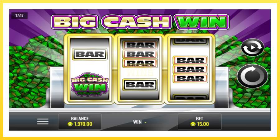 Slika 2 igralni avtomat Big Cash Win