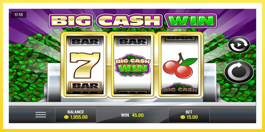 Slika 3 igralni avtomat Big Cash Win