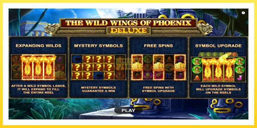 Slika 1 igralni avtomat The Wild Wings of Phoenix Deluxe