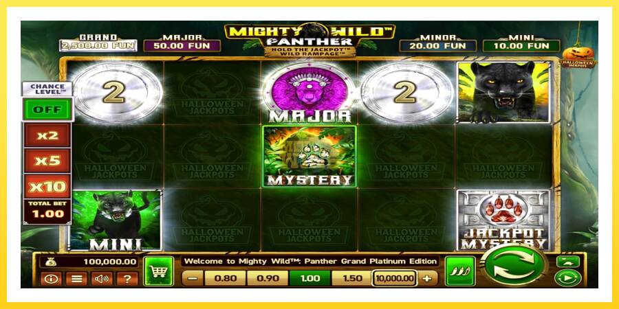 Slika 1 igralni avtomat Mighty Wild: Panther Grand Platinum Edition Halloween Jackpots