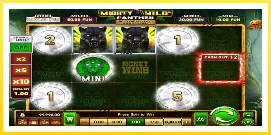 Slika 2 igralni avtomat Mighty Wild: Panther Grand Platinum Edition Halloween Jackpots