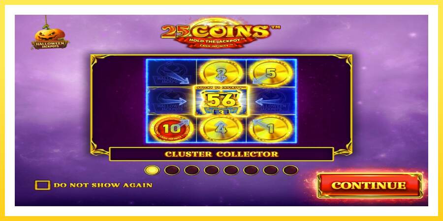 Slika 1 igralni avtomat 25 Coins Halloween Jackpots