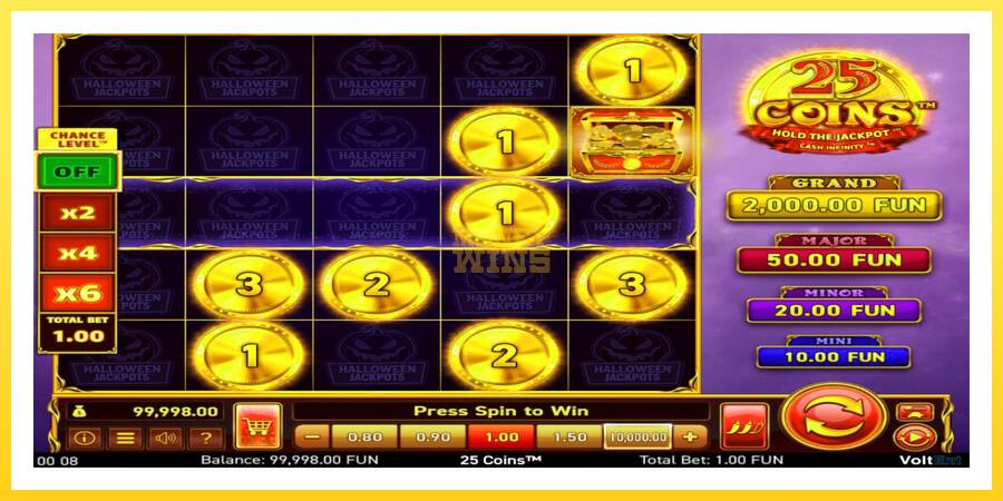 Slika 2 igralni avtomat 25 Coins Halloween Jackpots