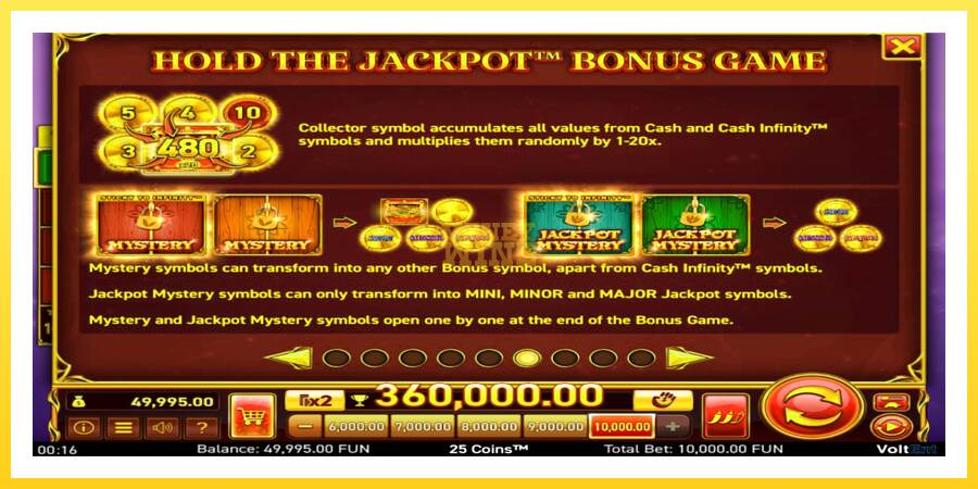 Slika 6 igralni avtomat 25 Coins Halloween Jackpots