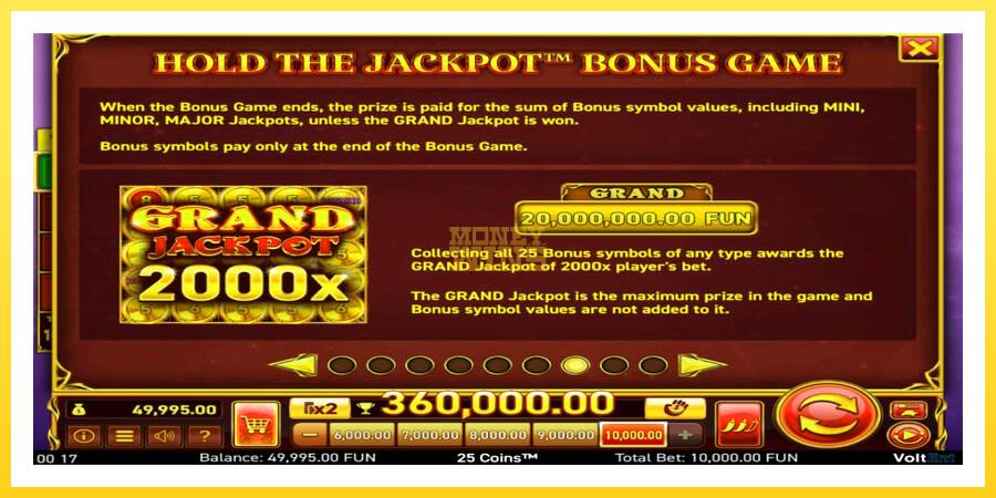 Slika 7 igralni avtomat 25 Coins Halloween Jackpots