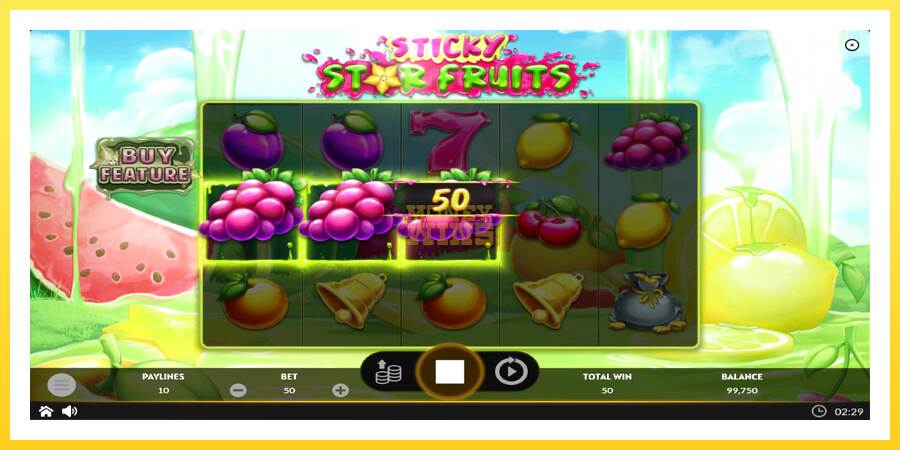 Slika 3 igralni avtomat Sticky Star Fruits